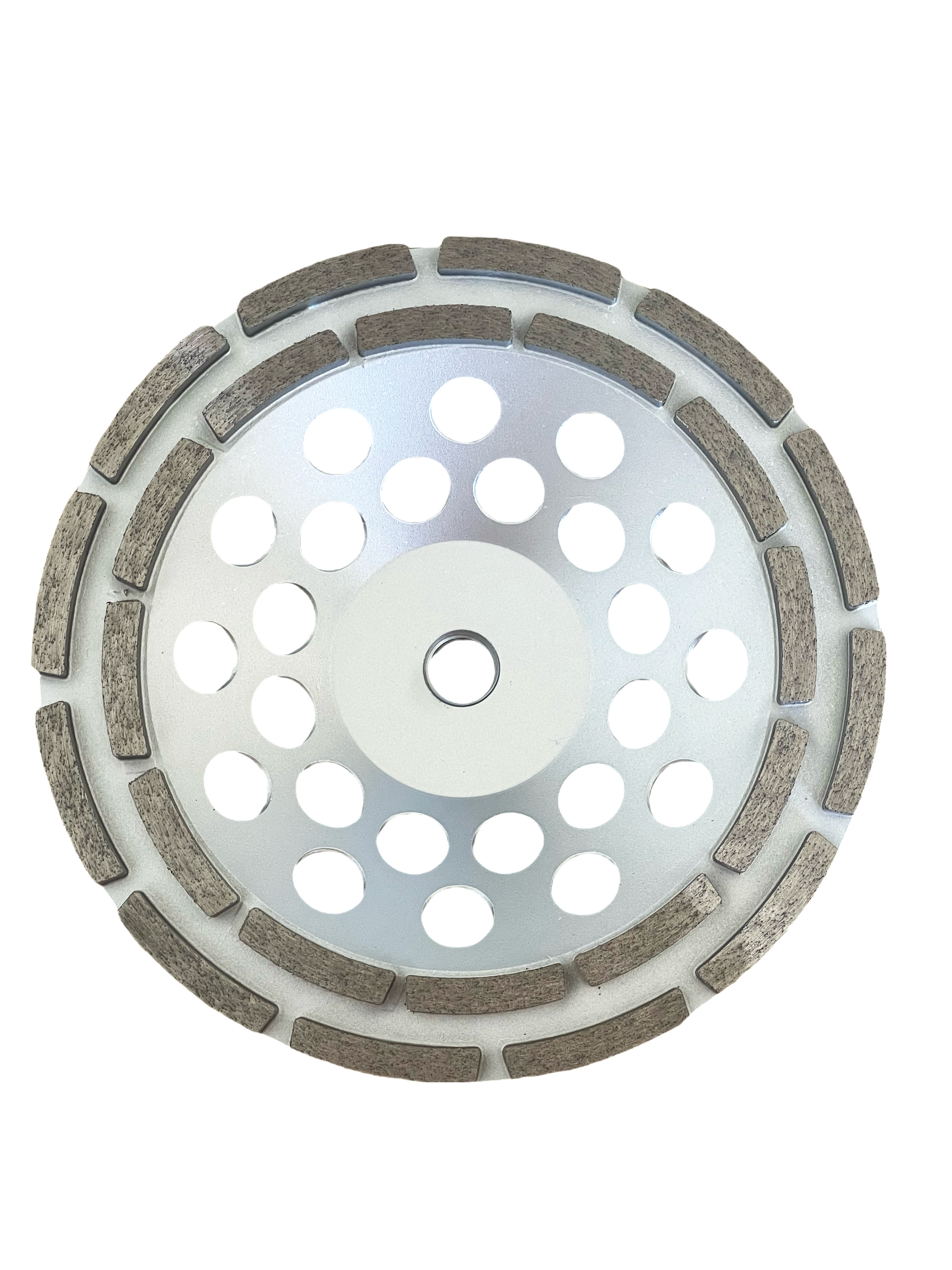 7" DOUBLE ROW CUP WHEELS WITH 5/8"-11 THREAD