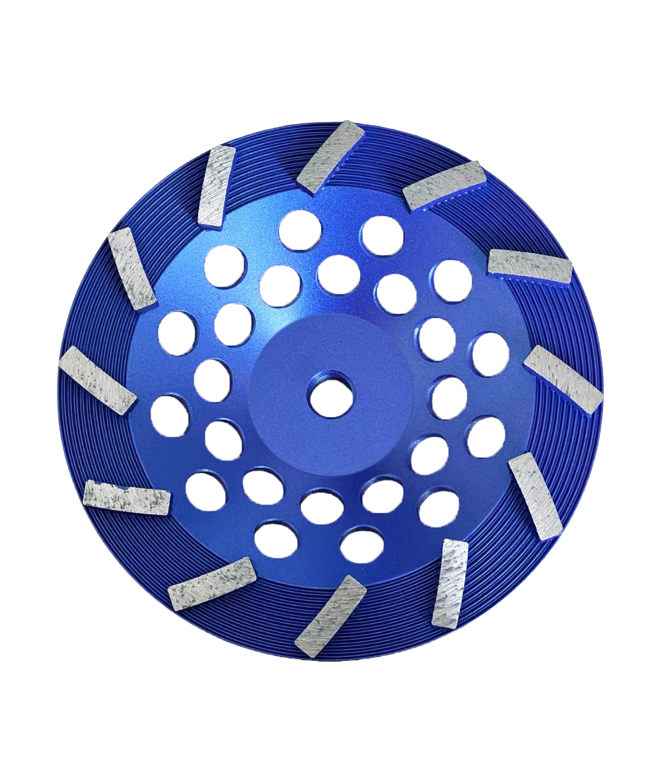 7" 12 SEGMENT SPIRAL CUP WHEELS WITH 5/8"-11 THREAD