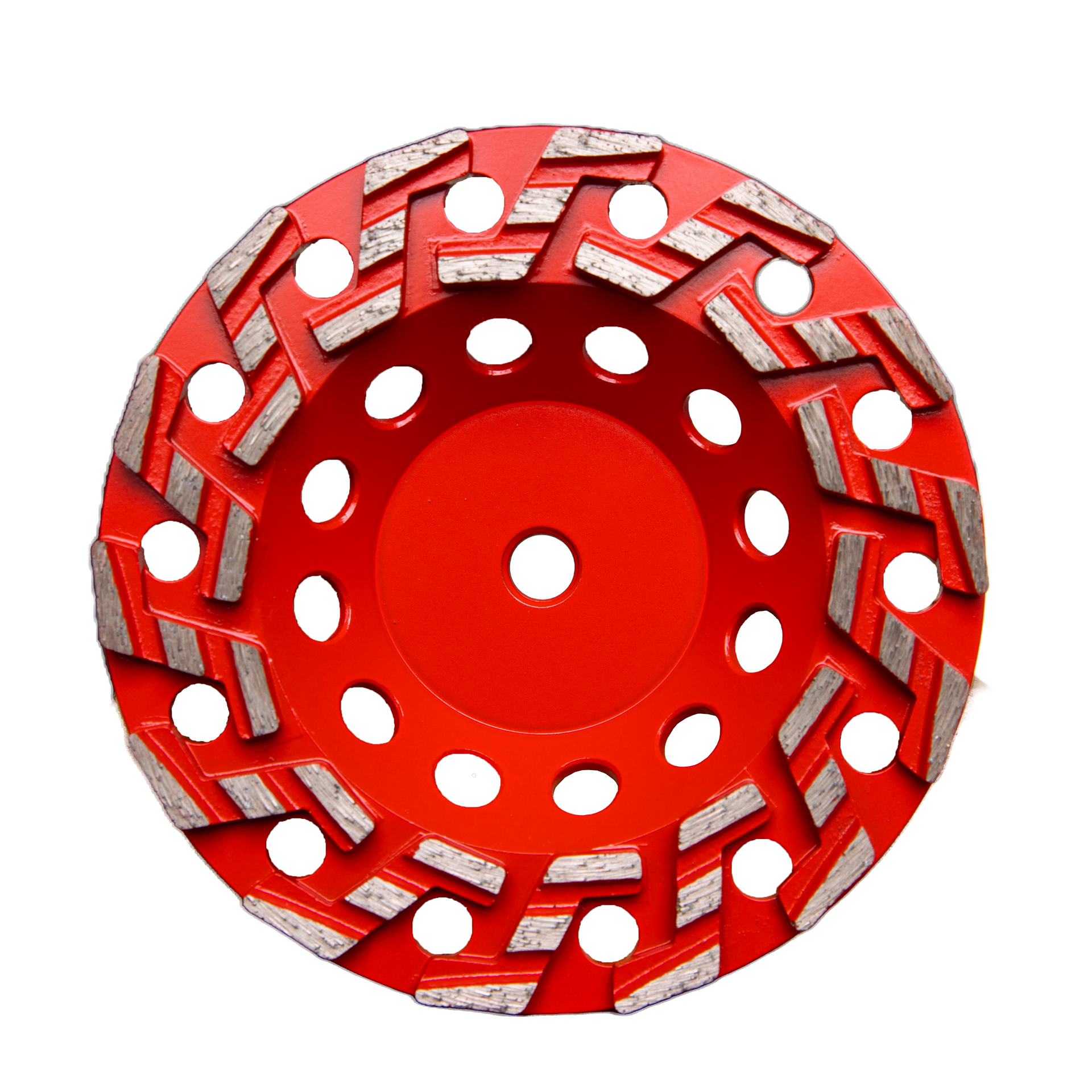 7" S - SEGMENT CUP WHEELS WITH 5/8"-11 THREAD