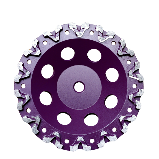 7” V SEGMENT CUP WHEELS