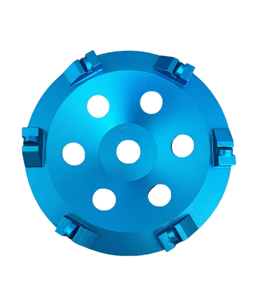 7"  PCD CUP WHEELS WITH 6 JET SEGMENT HALF 13MM PCD