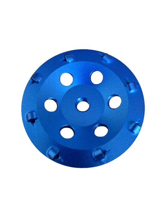 5" 8 QUARTER PCD CUP WHEELS WHIT 5/8"-11 THREAD